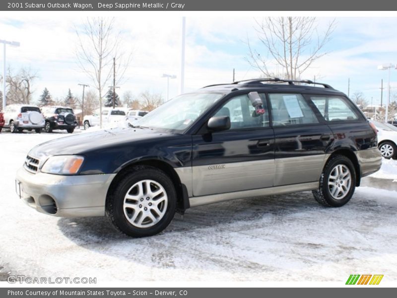 Deep Sapphire Metallic / Gray 2001 Subaru Outback Wagon