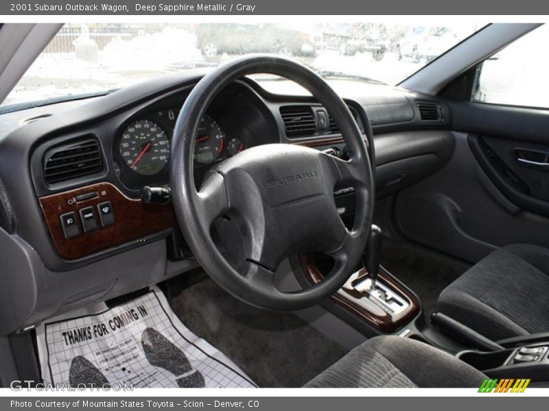 Deep Sapphire Metallic / Gray 2001 Subaru Outback Wagon
