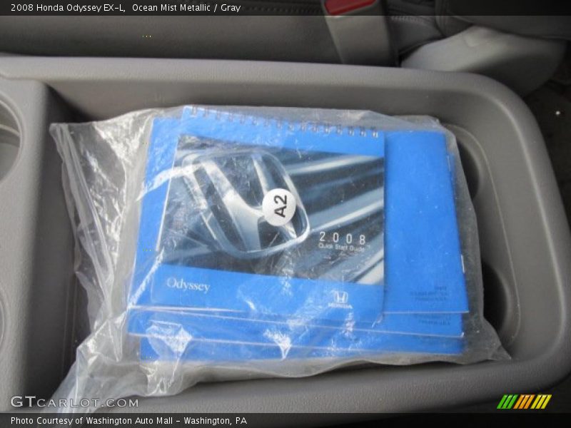 Ocean Mist Metallic / Gray 2008 Honda Odyssey EX-L