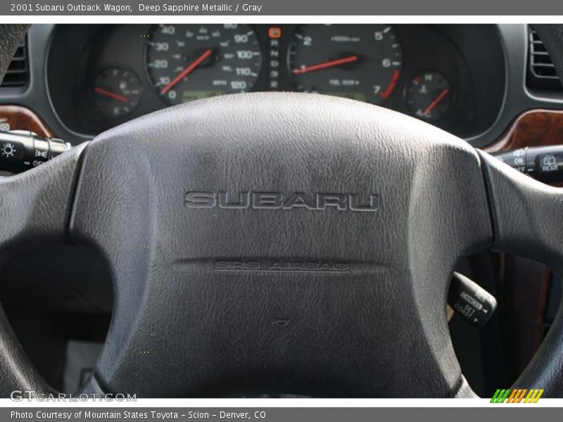 Deep Sapphire Metallic / Gray 2001 Subaru Outback Wagon