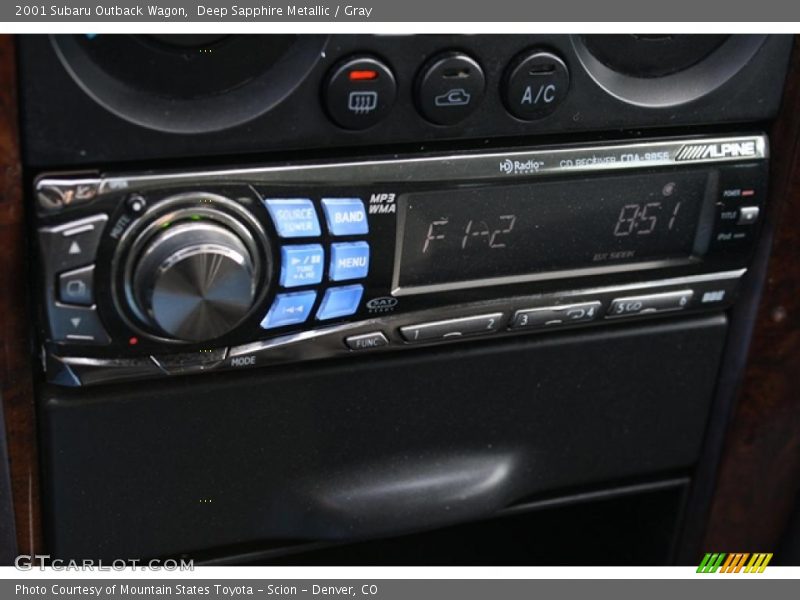 Deep Sapphire Metallic / Gray 2001 Subaru Outback Wagon