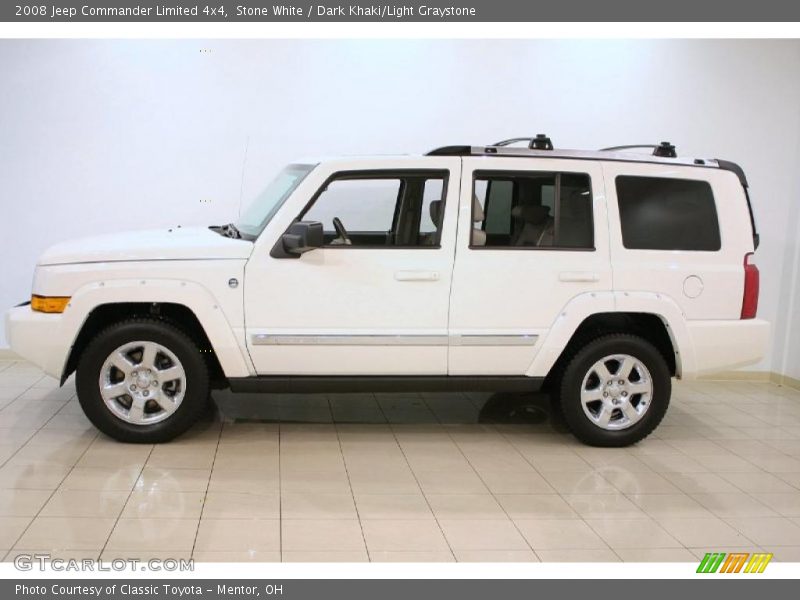 Stone White / Dark Khaki/Light Graystone 2008 Jeep Commander Limited 4x4
