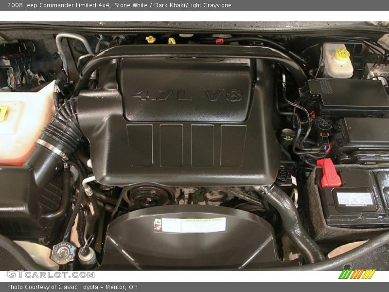  2008 Commander Limited 4x4 Engine - 4.7 Liter OHV 12V PowerTech V8