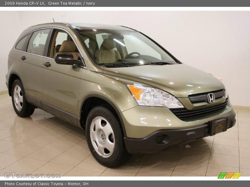 Green Tea Metallic / Ivory 2009 Honda CR-V LX