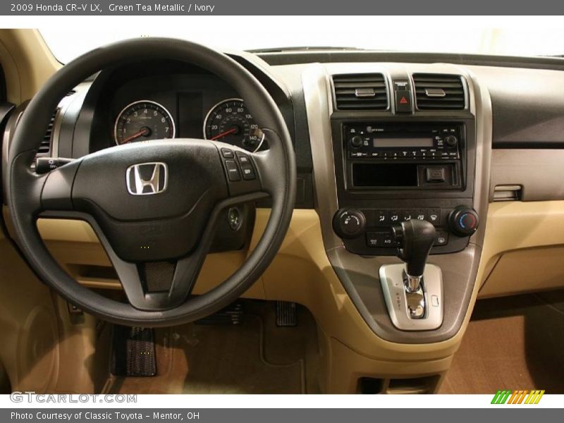 Green Tea Metallic / Ivory 2009 Honda CR-V LX