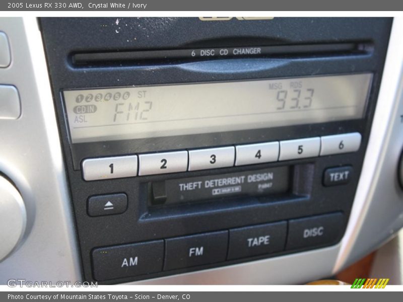 Controls of 2005 RX 330 AWD