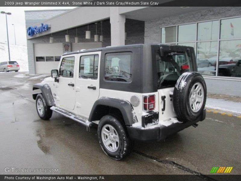 Stone White / Dark Slate Gray/Medium Slate Gray 2009 Jeep Wrangler Unlimited X 4x4