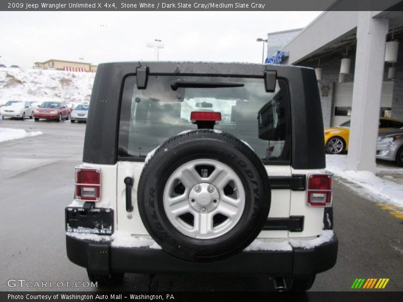 Stone White / Dark Slate Gray/Medium Slate Gray 2009 Jeep Wrangler Unlimited X 4x4