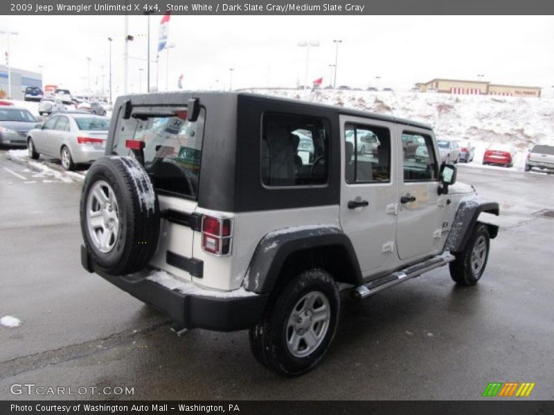 Stone White / Dark Slate Gray/Medium Slate Gray 2009 Jeep Wrangler Unlimited X 4x4