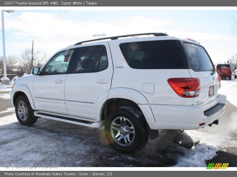 Super White / Taupe 2007 Toyota Sequoia SR5 4WD