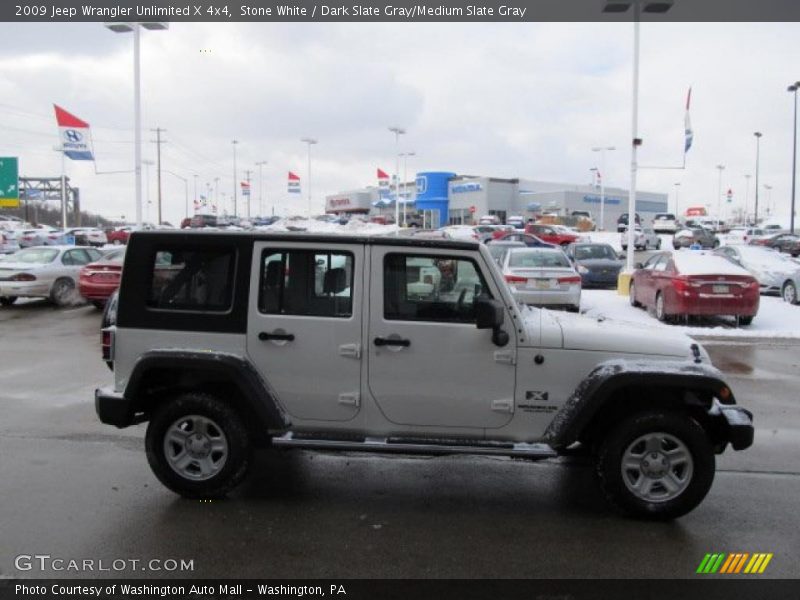 Stone White / Dark Slate Gray/Medium Slate Gray 2009 Jeep Wrangler Unlimited X 4x4