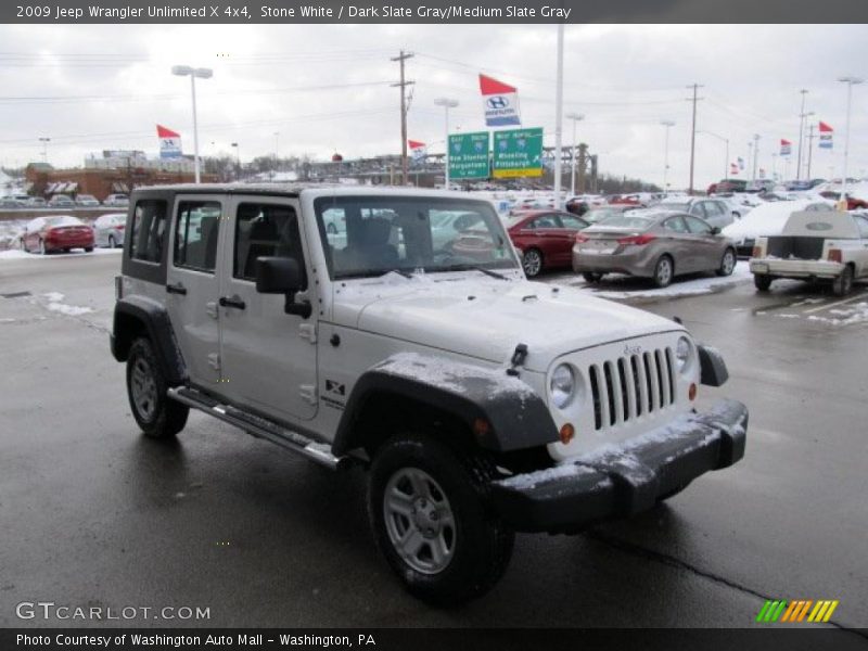 Stone White / Dark Slate Gray/Medium Slate Gray 2009 Jeep Wrangler Unlimited X 4x4