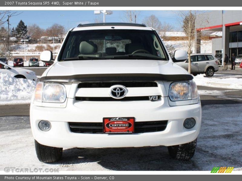 Super White / Taupe 2007 Toyota Sequoia SR5 4WD