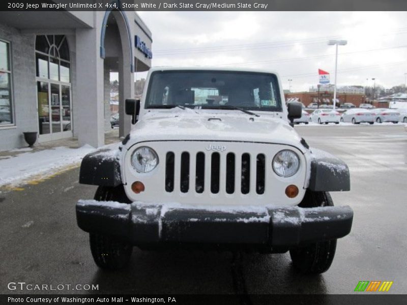 Stone White / Dark Slate Gray/Medium Slate Gray 2009 Jeep Wrangler Unlimited X 4x4