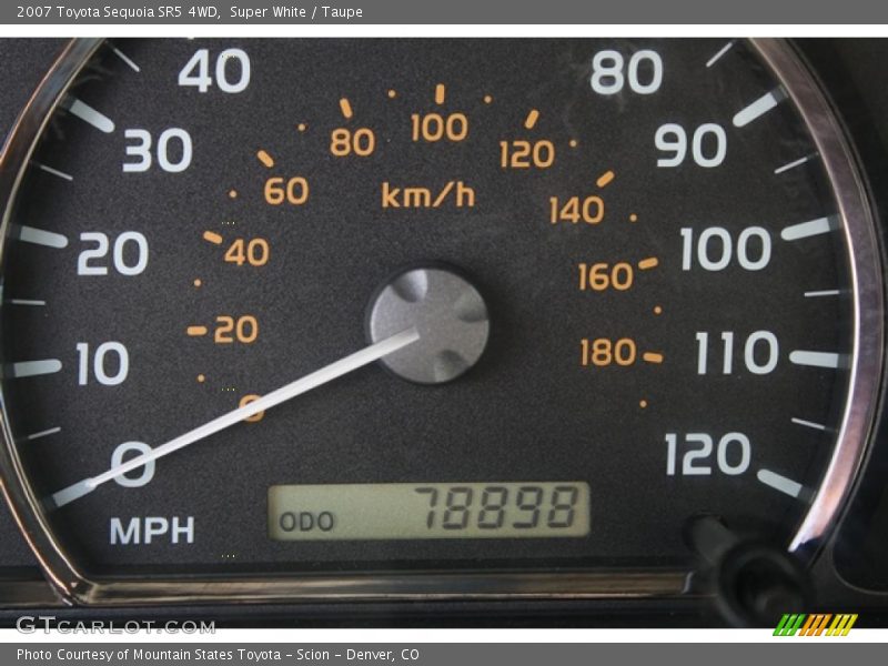 Super White / Taupe 2007 Toyota Sequoia SR5 4WD