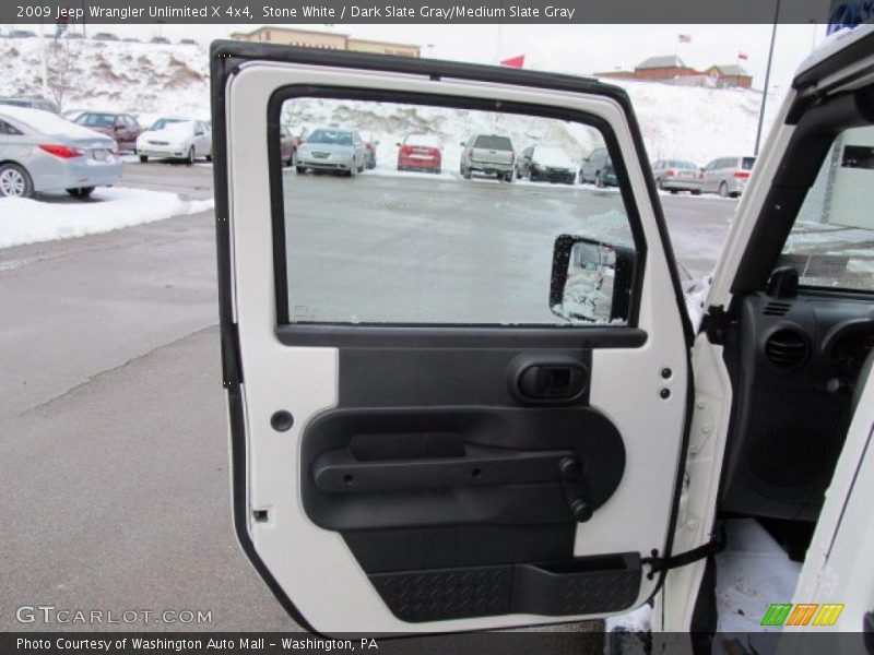 Stone White / Dark Slate Gray/Medium Slate Gray 2009 Jeep Wrangler Unlimited X 4x4