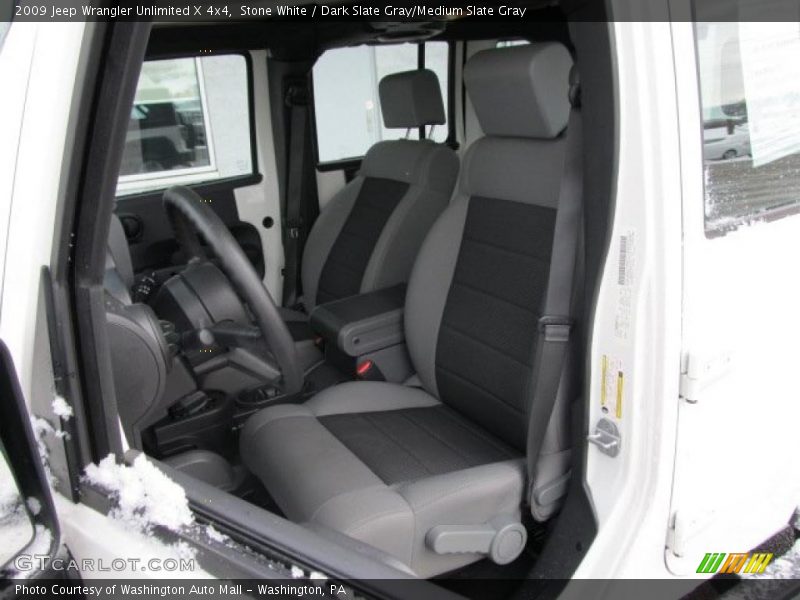Stone White / Dark Slate Gray/Medium Slate Gray 2009 Jeep Wrangler Unlimited X 4x4