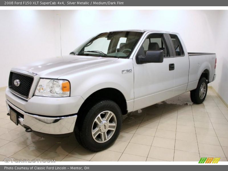 Silver Metallic / Medium/Dark Flint 2008 Ford F150 XLT SuperCab 4x4