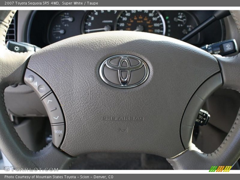 Super White / Taupe 2007 Toyota Sequoia SR5 4WD