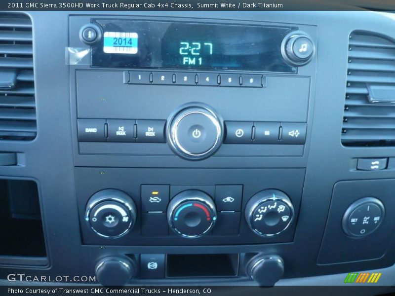 Summit White / Dark Titanium 2011 GMC Sierra 3500HD Work Truck Regular Cab 4x4 Chassis