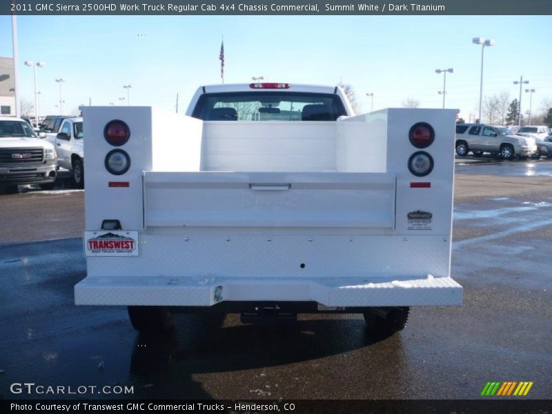 Summit White / Dark Titanium 2011 GMC Sierra 2500HD Work Truck Regular Cab 4x4 Chassis Commercial