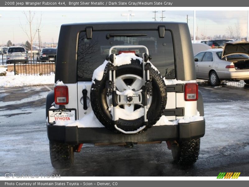 Bright Silver Metallic / Dark Slate Gray/Medium Slate Gray 2008 Jeep Wrangler Rubicon 4x4