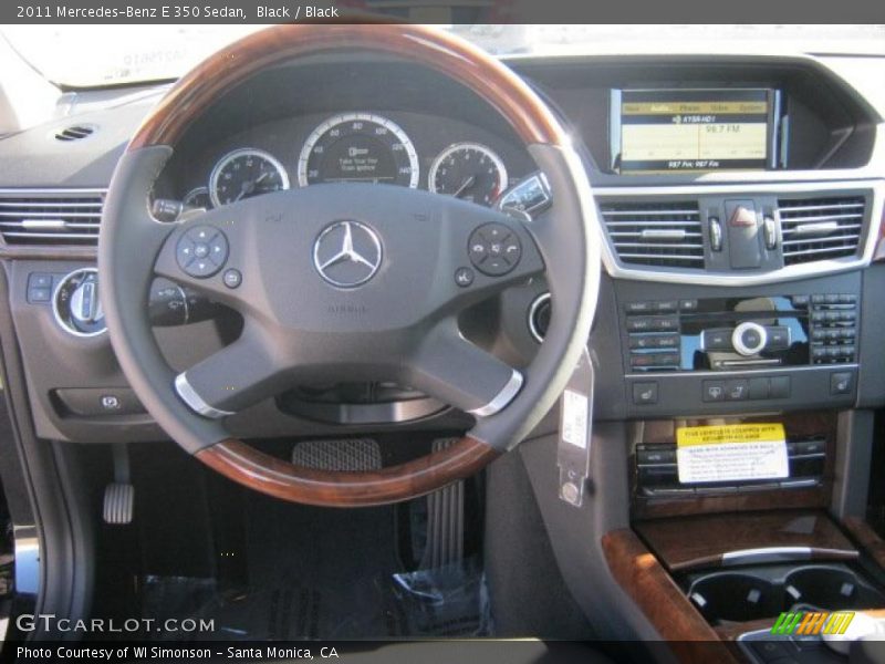 Black / Black 2011 Mercedes-Benz E 350 Sedan