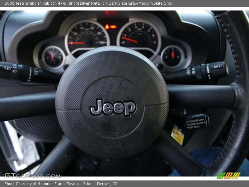Bright Silver Metallic / Dark Slate Gray/Medium Slate Gray 2008 Jeep Wrangler Rubicon 4x4