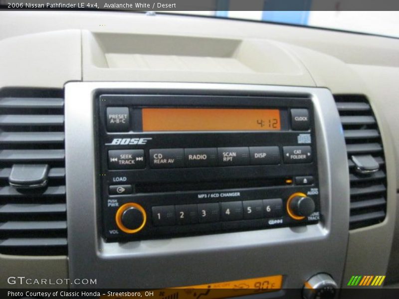 Avalanche White / Desert 2006 Nissan Pathfinder LE 4x4