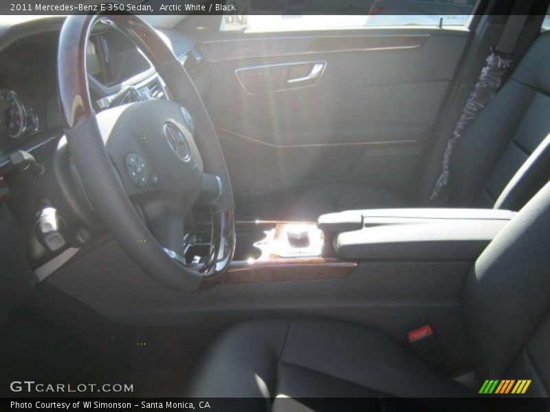 Arctic White / Black 2011 Mercedes-Benz E 350 Sedan