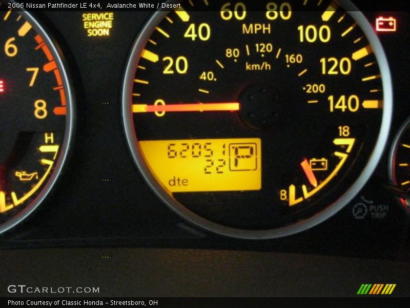Avalanche White / Desert 2006 Nissan Pathfinder LE 4x4