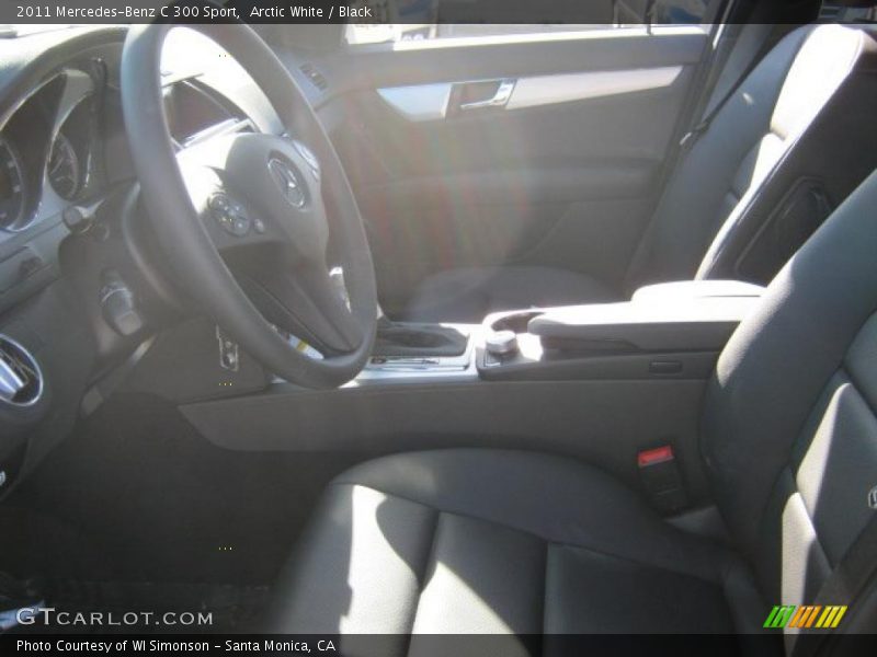 Arctic White / Black 2011 Mercedes-Benz C 300 Sport