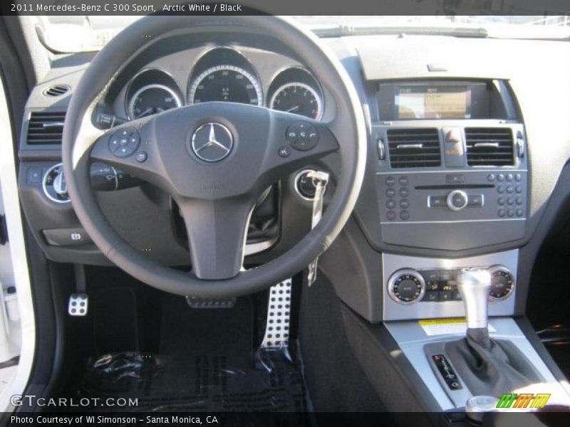 Arctic White / Black 2011 Mercedes-Benz C 300 Sport