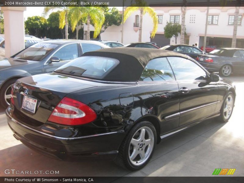 Black / Charcoal 2004 Mercedes-Benz CLK 500 Cabriolet
