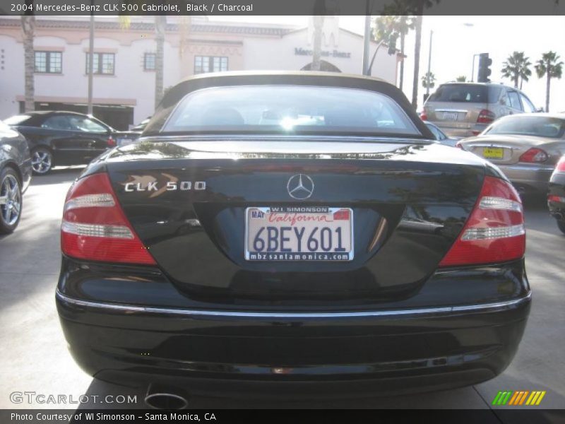 Black / Charcoal 2004 Mercedes-Benz CLK 500 Cabriolet