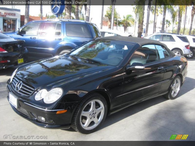Black / Charcoal 2004 Mercedes-Benz CLK 500 Cabriolet