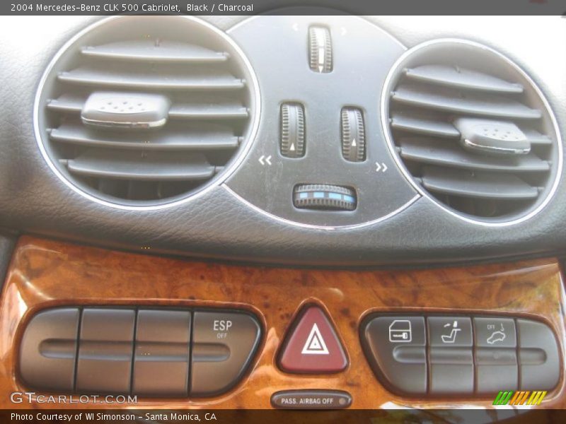 Black / Charcoal 2004 Mercedes-Benz CLK 500 Cabriolet