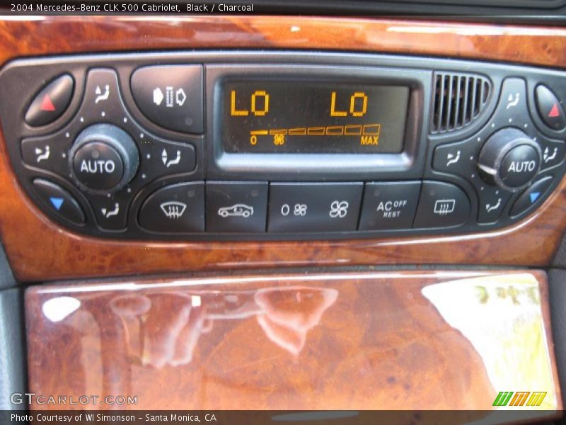 Controls of 2004 CLK 500 Cabriolet