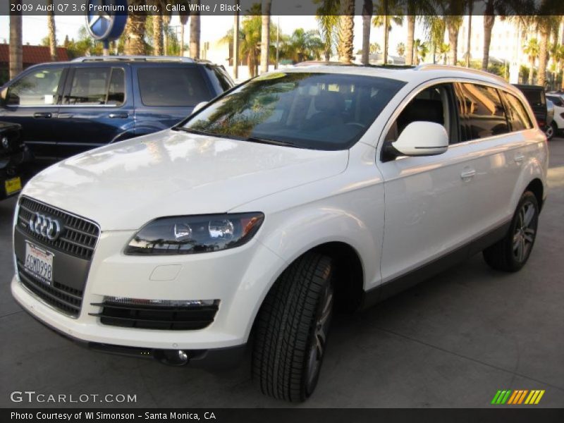Calla White / Black 2009 Audi Q7 3.6 Premium quattro