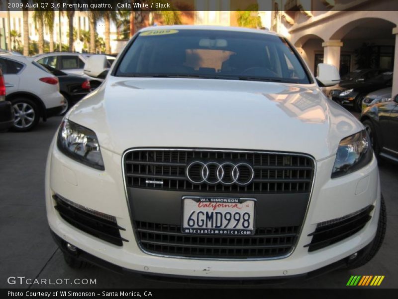Calla White / Black 2009 Audi Q7 3.6 Premium quattro