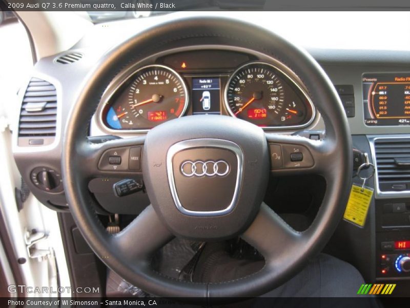 Calla White / Black 2009 Audi Q7 3.6 Premium quattro