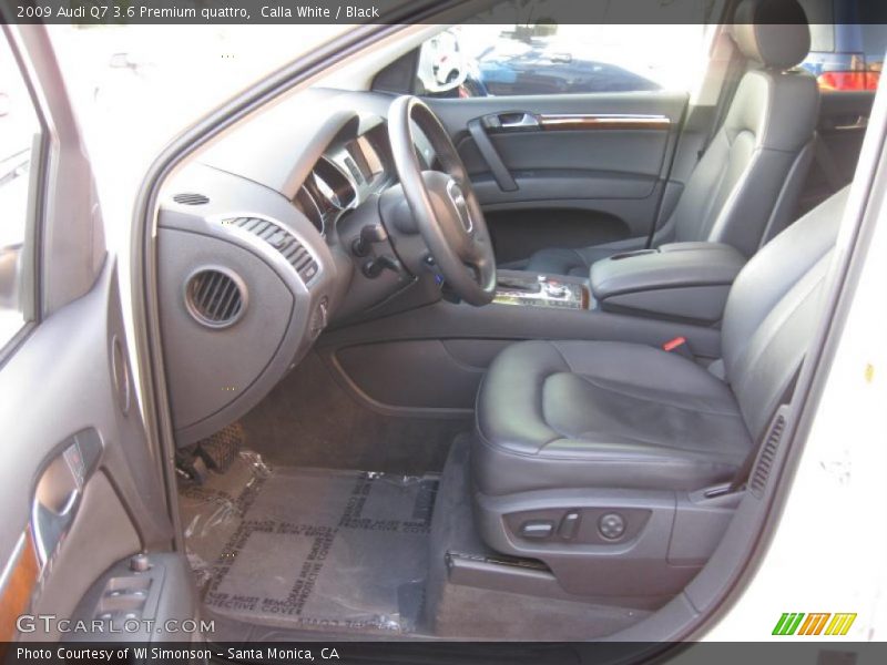 Calla White / Black 2009 Audi Q7 3.6 Premium quattro