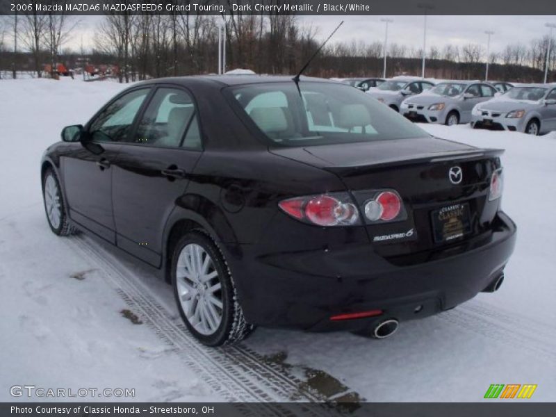 Dark Cherry Metallic / Black/White 2006 Mazda MAZDA6 MAZDASPEED6 Grand Touring