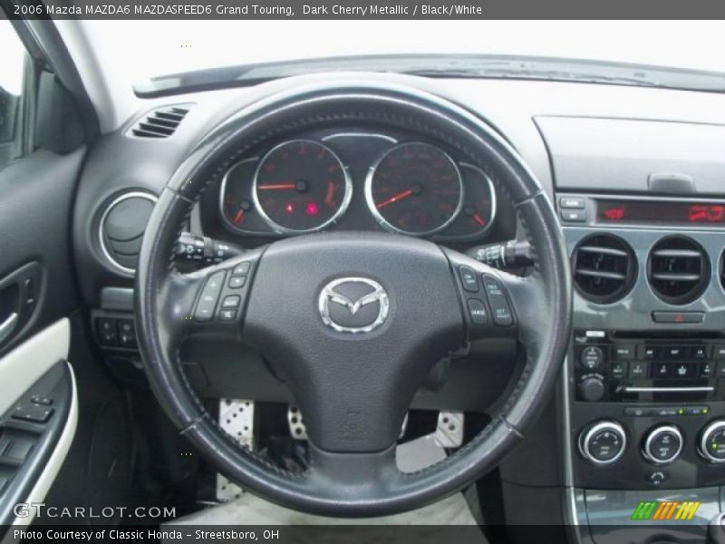 Dark Cherry Metallic / Black/White 2006 Mazda MAZDA6 MAZDASPEED6 Grand Touring
