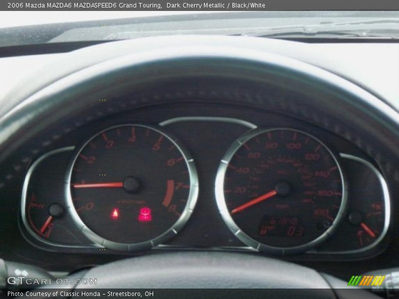 Dark Cherry Metallic / Black/White 2006 Mazda MAZDA6 MAZDASPEED6 Grand Touring