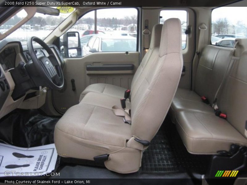  2008 F250 Super Duty XL SuperCab Camel Interior