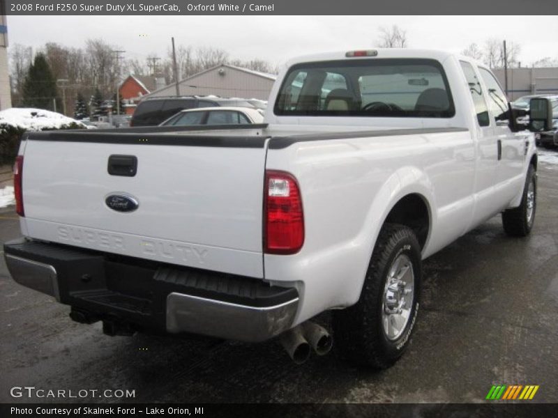 Oxford White / Camel 2008 Ford F250 Super Duty XL SuperCab