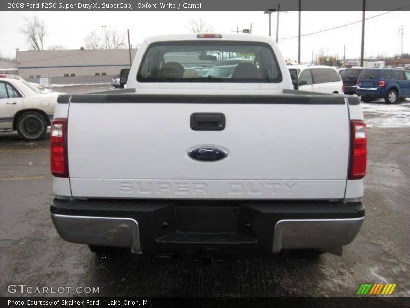 Oxford White / Camel 2008 Ford F250 Super Duty XL SuperCab