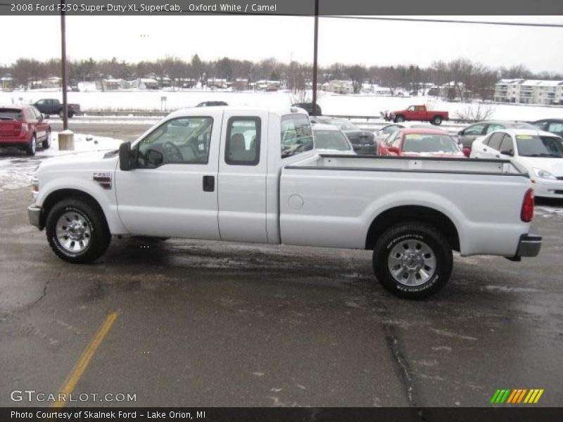 Oxford White / Camel 2008 Ford F250 Super Duty XL SuperCab