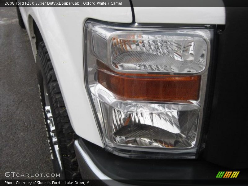Oxford White / Camel 2008 Ford F250 Super Duty XL SuperCab